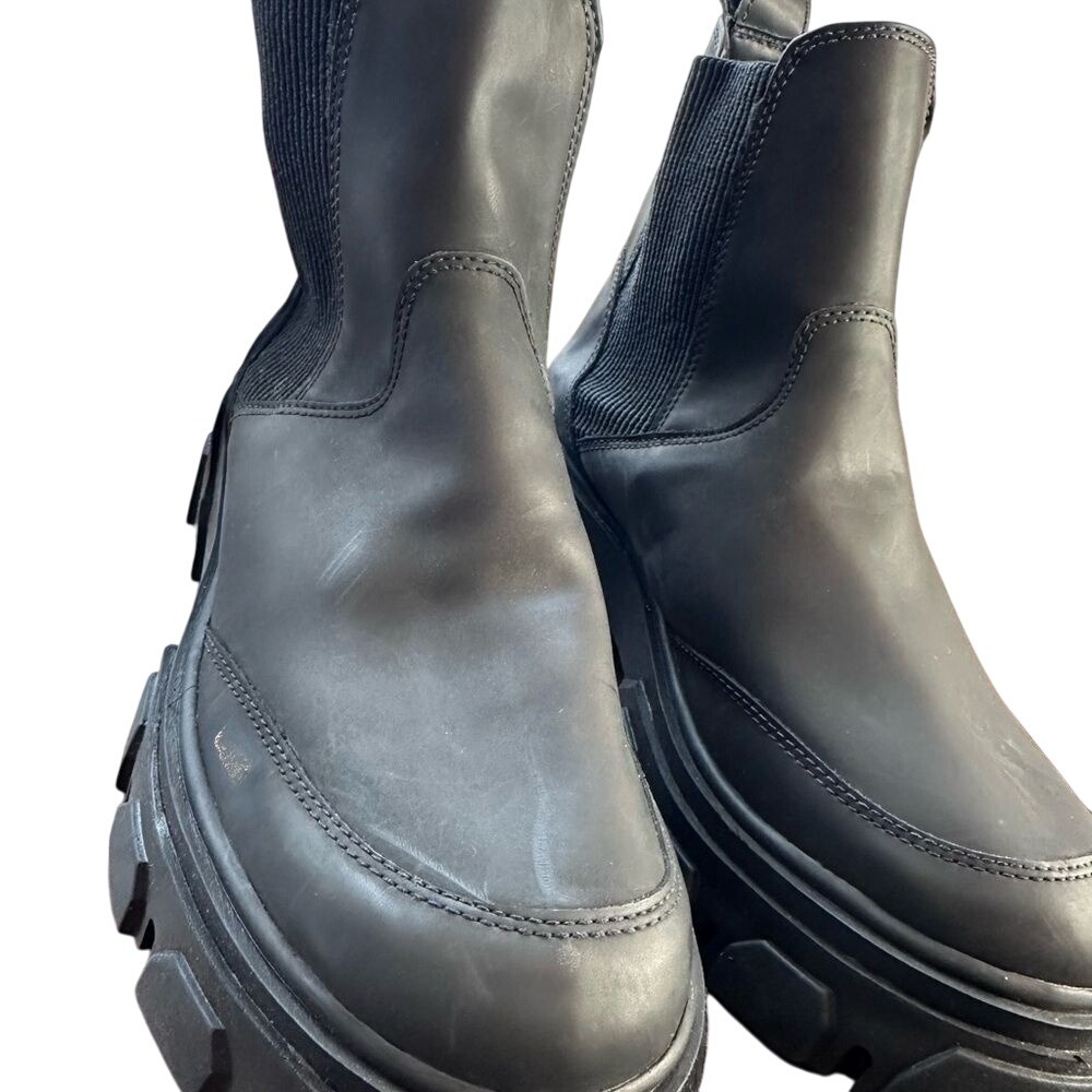 Farm Rio Womens Black Chelsea Monocolor Boot Beaded Lug Sole 310752 Size 8.5 NEW - Picture 8 of 8
